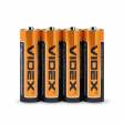 Батарейка сольова Videx R6P/AA 4шт SHRINK