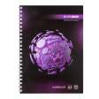  Зошит для записів SPHERE, А5, 80 л., клітка, картонна обкладинка, фіолетова