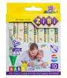 Олівці воскові JUMBO, 10 кольорів, тригранні, BABY Line