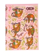 Блокнот PATTERN, А-5, 64 арк., кліт., ітгр. обкл., мат. лам.+Уфлак, KIDS Line, рожевий