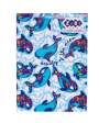 Блокнот PATTERN, А-5, 64 арк., кліт., ітгр. обкл., мат. лам.+Уфлак, KIDS Line, синій