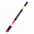 Маркер Highlighter Dual 2534-A, 2-4 мм клиноподібний, рожевий+жовтий (12шт)