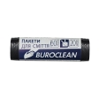 Пакети для сміття 60л20шт, 580*650мм, чорні, 7мкм ПНТ (HDPE), BUROCLEAN ECO
