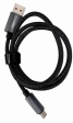 Кабель нейлоновий USB for Type-C, з передачею данних , чорний, 1 м