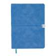 Щоденник недат. VELOUR, A5, блакитний, штуч.шкіра, 336 стор