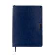 Щоденник недат. SALERNO, L2U, А4, синій, штуч.шкіра, 336 стор
