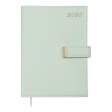 Щоденник датов. 2026 NUDE, A5, світло-зелений, штуч.шкіра