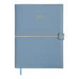 Щоденник датов. 2026 PANDORA, A5, синій, штуч.шкіра