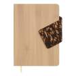 Щоденник датов. 2026 NATURE, A5, пісочний, штуч.шкіра