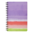 Книга для нотаток COLOUR LINES, А5, 80 арк., клітинка, тв. картонна обкладинка, фіолетова