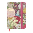 Книжка записна ROSE, на гумці, А7, 80 арк., клітинка., офсет крем., тв.лам.обл., рожева