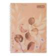Зошит для записів PEACH ARABESKI, B5, 80 арк., клітинка, пластикова обкладинка, персиковий