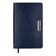 Щоденник недат. SALERNO, A6, синій, штуч. шкіра, 336 стор