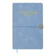 Щотижневик датов. 2026 VELOUR, A5, блакитний, штуч.шкіра