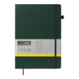 Блокнот деловой ETALON 210*295, 96 л., клетка, обкл. искусственная кожа, зеленый
