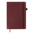 Блокнот діловий BRIEF, L2U, А5, 96 л., лінія, темно-червоний, пок.