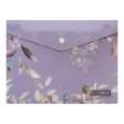Папка-конверт А5 на кнопці, LILAC ARABESKI, напівпрозора, сливова