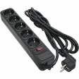  Мережевий фільтр 5 розеток 3.0 м, PATRON