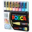 Набор маркеров uni POSCA Soft Color, 0,9-1,3мм, 8 шт.