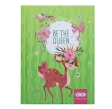 Блокнот BE THE QUEEN, А-6, 64арк., кл., тб. обл., мат. лам.+лак, гліт, салатовий