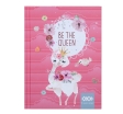  Блокнот BE THE QUEEN, А-6, 64арк., кл., тб. обл., мат. лам.+лак, гліт, кораловий