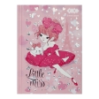 Блокнот LITTLE MISS, А-6, 64л., кл., тв. обкл., мат. лам.+лак, рожевий, KIDS Line
