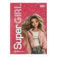 Щоденник шкільний СУПЕР ДІВЧИНКА, В5, 40арк, тверд. обкл., матова ламінація + виб.УФ-лак і тисн.фольгой, KIDS Line