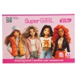 Альбом для рисования SUPER GIRL, А4, 12 л., 120 г/м2, на скобе, розовый, KIDS Line