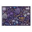 Альбом для малювання FAIRY TALE, А4, 20 арк., 120 г/м2, на пружині, фіолетовий, KIDS Line