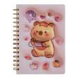 Блокнот на пружині збоку CAPYBARA, 145х210 мм, 80 арк., клітинка, асорті, KIDS Line