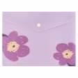 Папка на кнопке, А5+, Lavender-4