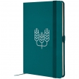 Книга записна Partner, 125*195, 96арк, кліт, малахіт,Колоски