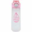 Пляшечка для води, 760 мл, сіро-рожева