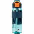 Пляшечка для води, 800 мл, блакитно-помаранчева