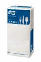 Серветки 33x33 паперові білі Tork 2сл