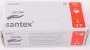 Рукавички латексні оглядові нестерильні припудрені SANTEX® POWDERED, розмір L, 100шт (50пар)