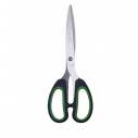 Ножицi офiснi, JOBMAX, 163 мм, з зел.гум. вставками, чорні