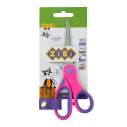 Ножиці дитячі 152 мм з гнучким гумовим кільцем і гумовими вставками, рожевий, KIDS Line