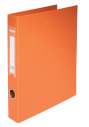 Папка-реєстратор двостороння, 2 D-обр.кільця, А4, ширина торця 40 мм, помаранчева