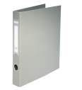 Папка-реєстратор двостороння, 2 D-обр.кільця, А4, ширина торця 40 мм, сіра