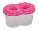 Стакан-непроливайка з двома отворами, рожевий