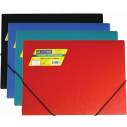 Папка на гумках, А4, глянцевий непрозор. пластик,  асорті