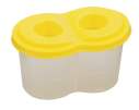 Стакан-непроливайка з двома отворами, жовтий