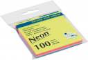 Блок бумаги для записей NEON, 76х76 мм, 4 цв. по 25 л.