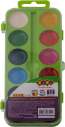 Водорозчинні акварельні фарби, 12 колорів, салатовий, KIDS Line