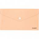 Папка-конверт на кнопці DL, Pastelini, персикова