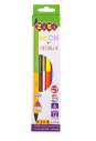Олівці кольорові двостор. NEON+METALLIC, 6 шт. (12 кол.), KIDS LINE