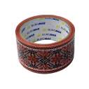 Клейка стрічка пакувальна PATRIOT, 48мм x 35м, ВИШИВАНКА червона