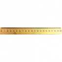 Лінійка дерев'яна 20 см (шовкографія)