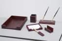 Набір настільний з натурального дерева DIRECT, 6 предметів, червоне дерево
